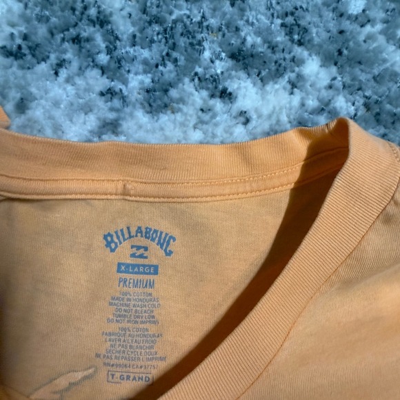 Billabong Ron Jon Surf Shop Long Sleeve Graphic T-Shirt Mens XL Orange Peach - Picture 5 of 5